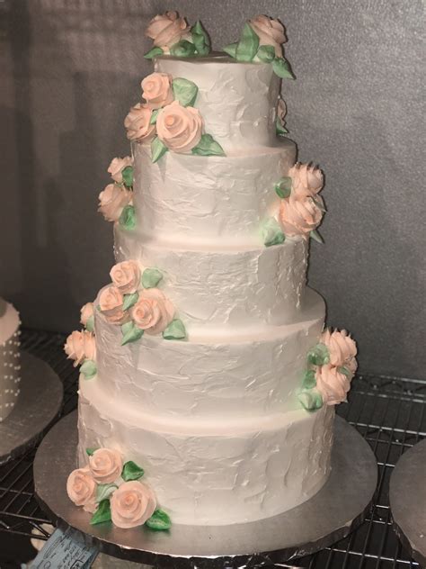 Buttercream Roses Buttercream Wedding Cake Wedding Cakes Baking