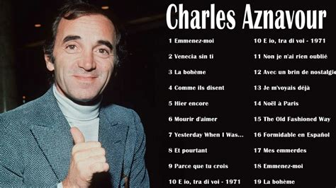 Charles Aznavour Album Complet Full Album Hd Les Meilleures