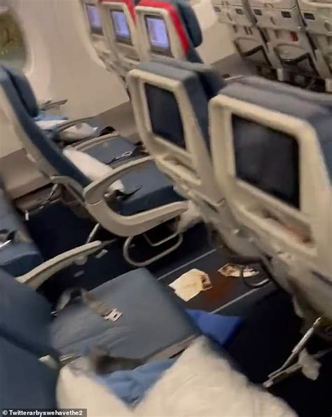 Footage From Delta Flight Bound For Barcelona Which Was Forced To