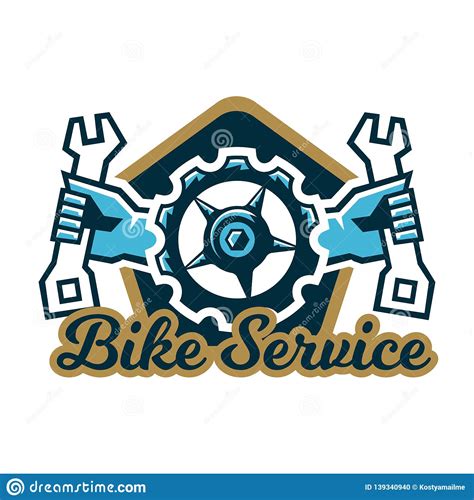 Logo Bike Downhill Mountain Bike Logo Isolated Cartoon Vector
