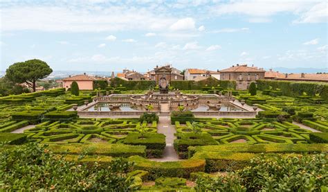 Premium Photo Outdoor Garden Of Villa Lante Viterbo Italy With