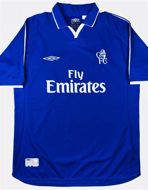 Chelsea Home Football Shirt 2001 2003 Sponsored By Emirates