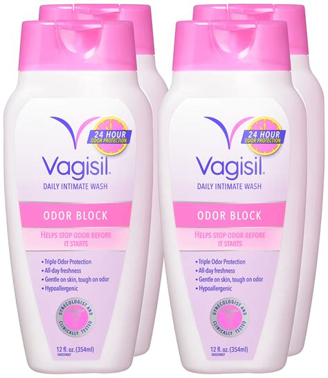 Galleon Vagisil Odor Block Daily Intimate Feminine Vaginal Wash 12 Ounce Pack Of 4