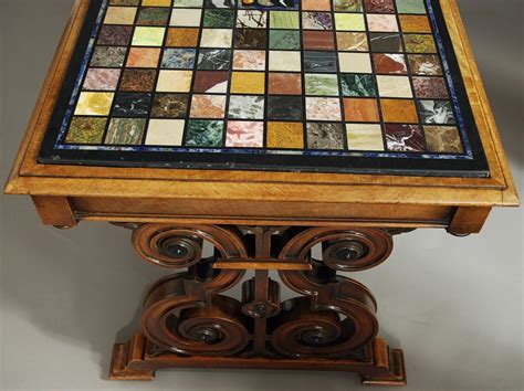 19th Century Specimen Marble Top Walnut Centre Table At 1stdibs