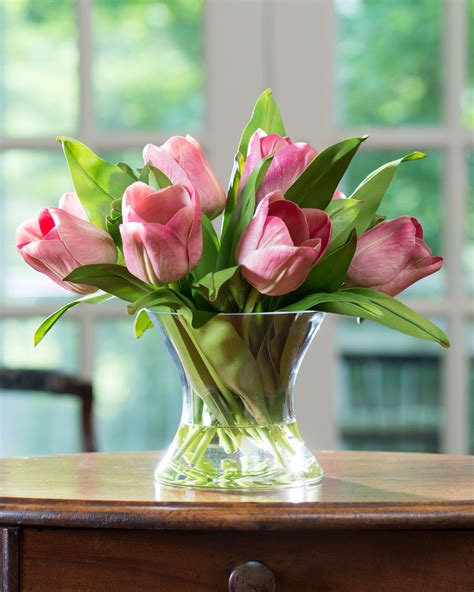 Silk Tulip Nosegay Arrangements At Petals Spring Flower Arrangements
