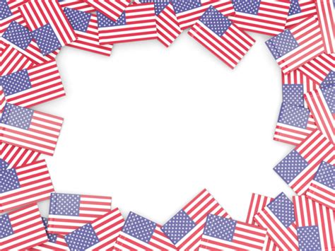 Flag Frame Illustration Of Flag Of United States Of America