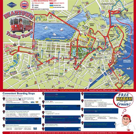 29 Boston Map With Attractions Maps Online For You