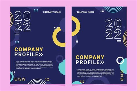 Set Of Company Profile Template 3338838 Vector Art At Vecteezy