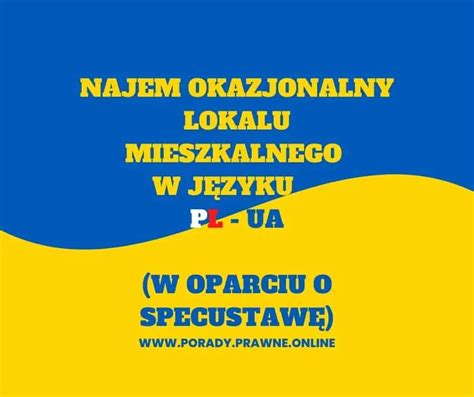 Umowa Najmu Okazjonalnego W J Zyku Polskim I Ukrai Skim Hot Sex Picture