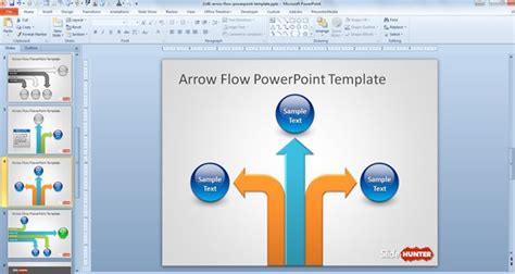 Free Arrow Flow Powerpoint Template