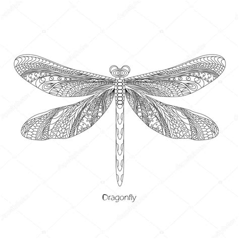 Mewarnai indah Kleurplaat Dragonfly