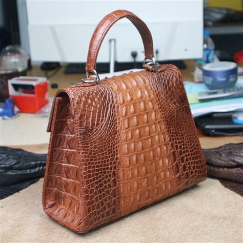 Genuine Real Crocodile Leather Handbags Womens Handbags Etsy
