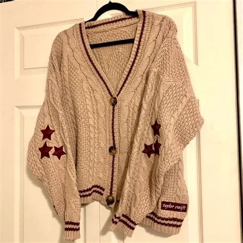 Taylor Swift Sweaters Rare Beige Cardigan Taylor Swift Folkloreevermore Limited Edition