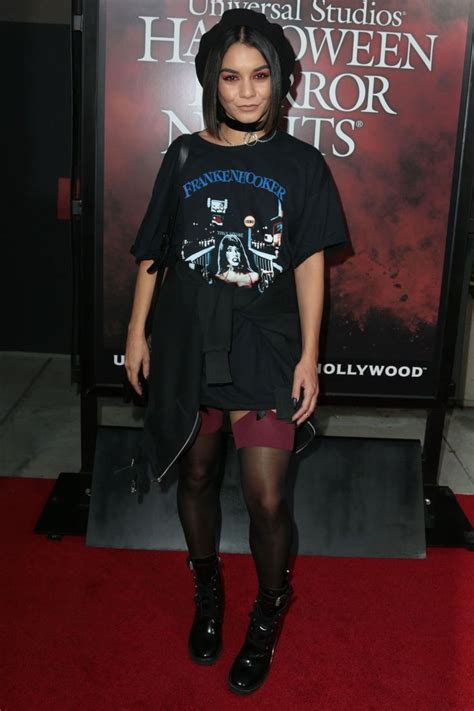 Vanessa Hudgens At The Opening Night Of Halloween Horror Nights Vanessa Hudgens Fashion Style