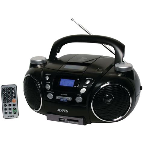 Jensen Cd 750 Portable Amfm Stereo Cd Player With Mp3 Encoderplayer
