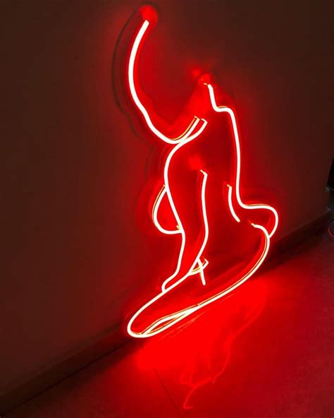Girl Neon Sign Sexy Womans Body Decoration For Etsy