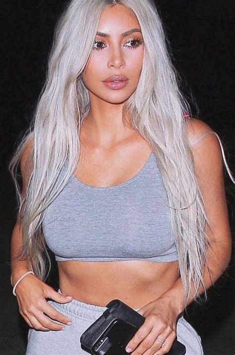 Kim Kardashian Blonde Hair Galhairs