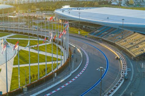Sochi Russia October 2019 Section Of The Sochi Race Track In The
