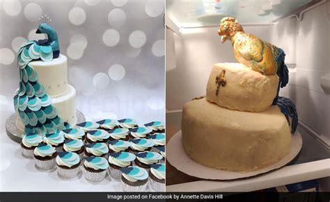 Bride Devastated By Peacock Cake That Looked Like Lopsided Turkey