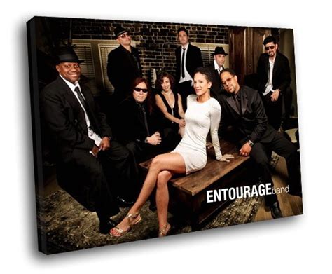 Entourage Tv Series Cast 30x20 Framed Canvas Art Print