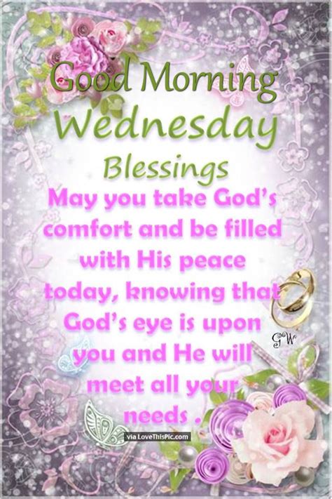 Good Morning Wednesday Blessings Image Quote Pictures Photos And