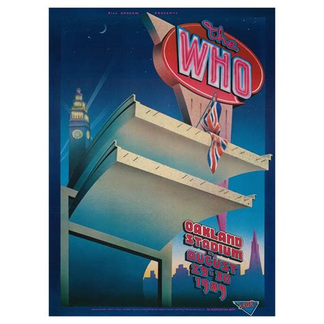 The Who Original Concert Poster Cow Palace San Francisco 1973 At