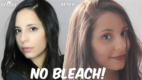 And would the deep brown dye ok over a reddish color? DIY Lighten Dark Hair WITHOUT Added Bleach at Home ...