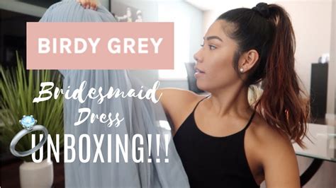 Birdy Grey Bridesmaid Dress Unboxing Caroline Mae Youtube