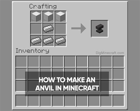 How To Make An Anvil In Minecraft Complete Guide