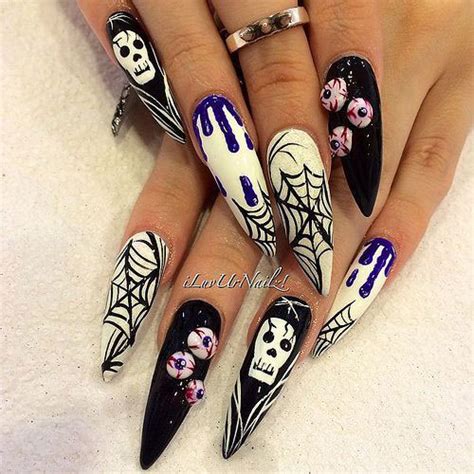 15 Scary And Amazing 3d Halloween Nail Art Designs Ideas