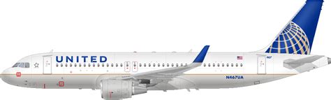United Airlines Logo Png Download United Airlines Side View 1008x375