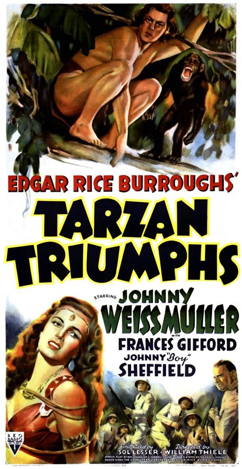 Tarzan Triumphs 1943 Was One Of The Most Popular Weissmuller Films Released Old Movie