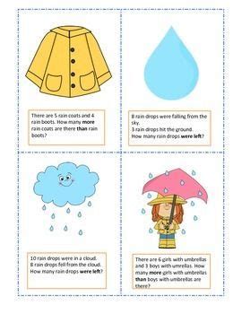 rainy day math word problems  images math words