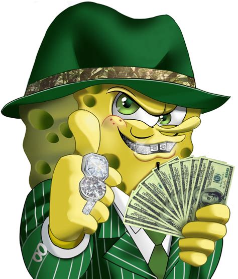 Gangster Spongebob Hd Remake Transparent Png Gangster Spongebob Know Your Meme