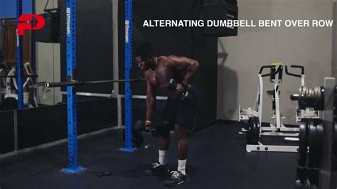 Alternating Dumbbell Bent Over Row Youtube