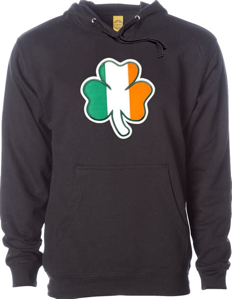 Irish Hoodie Clover Flag Black More Than Just Caps Clubhouse