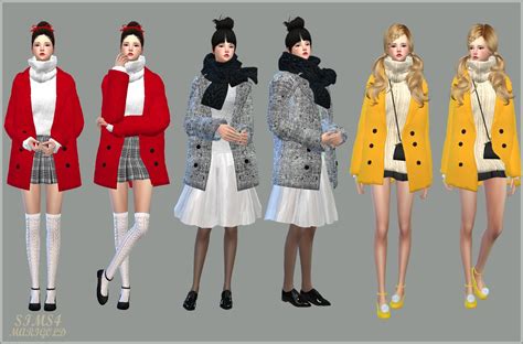 My Sims 4 Blog Accessory Winter Coats For Females By Marigold