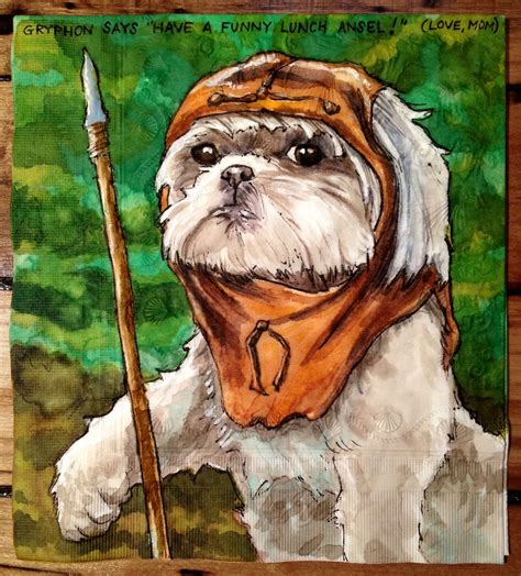 Daily Napkins: Gryphon Ewok