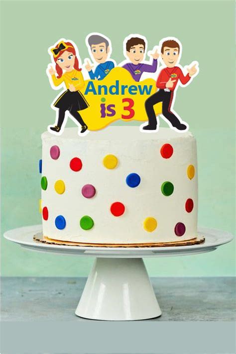 Wiggles Cake With Cake Topper From Etsy Shop Munchkinpies 17