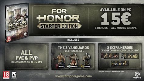 For Honor Starter Edition Available For Purchase Today The Tech
