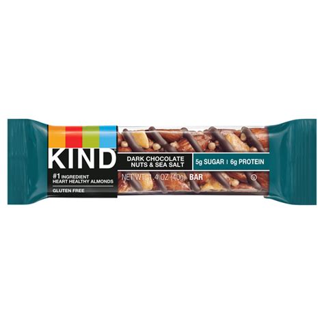 save on kind nuts and spices bar dark chocolate nuts and sea salt gluten free order online delivery