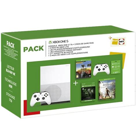 Super Pack Xbox One S 1 To 2 Manettes Et 2 Jeux Retrait En Magasin