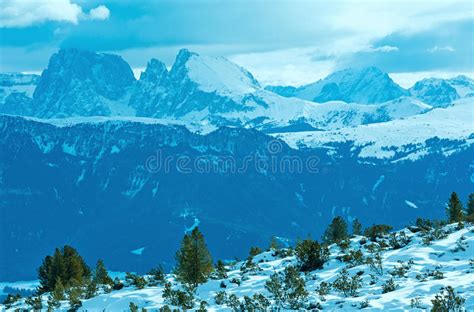 Beautiful Winter Mountain Landscape Stock Photo Image Of Morning