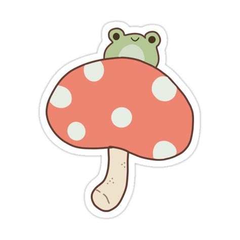 Cute Cottagecore Inspired Frog Sticker By Sistermoiyaa In 2021 Cute