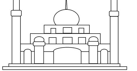 Download Gambar Mewarnai Masjid Pdf 41 Gambar Mewarnai Masjid Nabawi