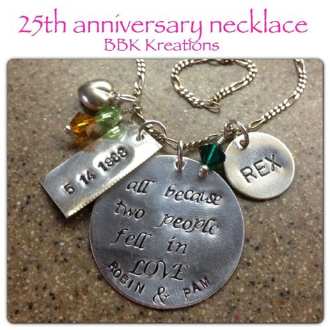 Each anniversary deserves a little sparkle. 25th Anniversary Necklace | Anniversary necklace, Necklace ...