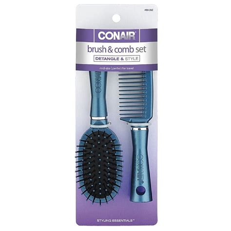 Conair Brush And Comb Set Color May Vary 1 Ea Pack Of 7 Walmart
