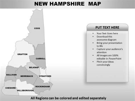 New Hampshire Powerpoint Maps Powerpoint Templates