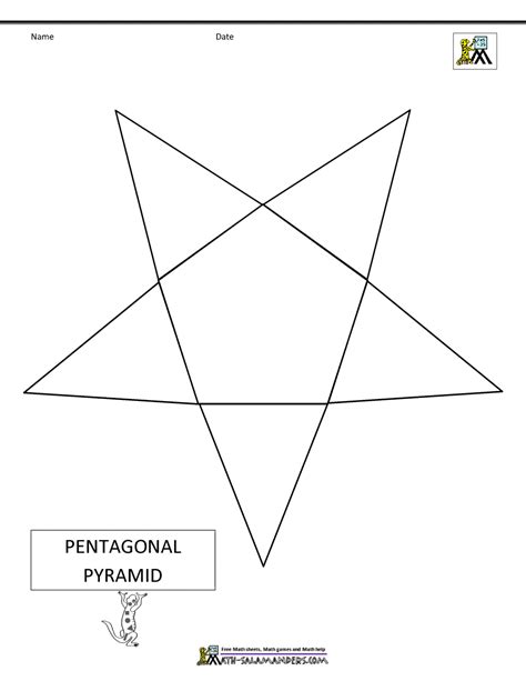 Net Of A Pentagonal Pyramid