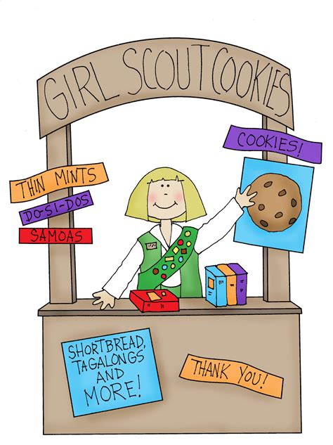Free Dearie Dolls Digi Stamps Girl Scout Cookie Booth
